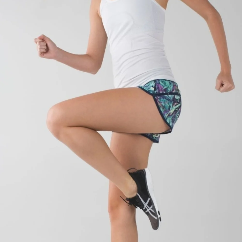 Lululemon Run:‎ Speed Short *4-way Stretch Iridescent Multi / Deep Navy